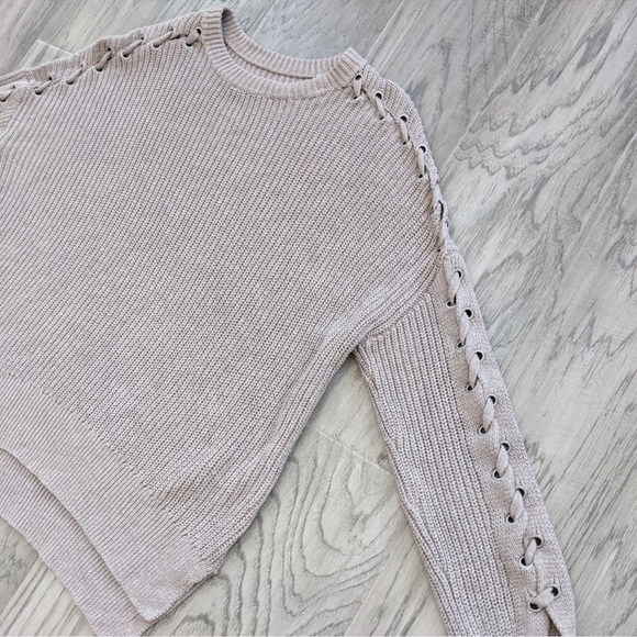 ❣️SOLD❣️All Saints Aria Laced Mauve Jumper Sweater - Picture 3 of 7